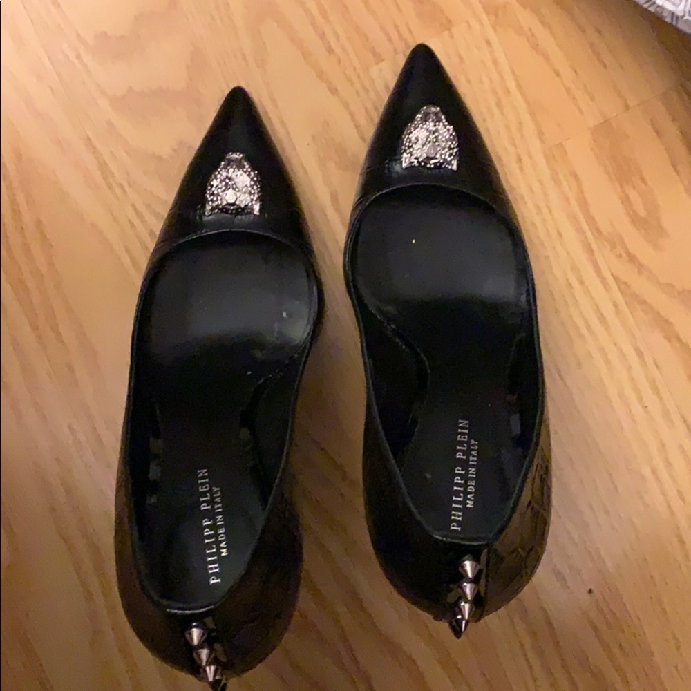 Philip Plein crocodile décolleté stiletto